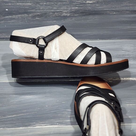 Naturalizer Georgette Sandals Slingback 10.5 Black Strappy Open‎ Toed - Picture 9 of 16